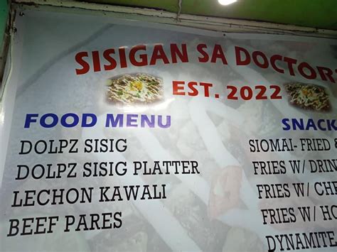 Sisigan sa Doctors restaurant, Iloilo City .